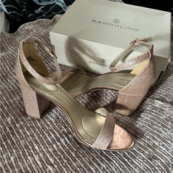 Champagne Glittery Heels - Picture 5 of 5